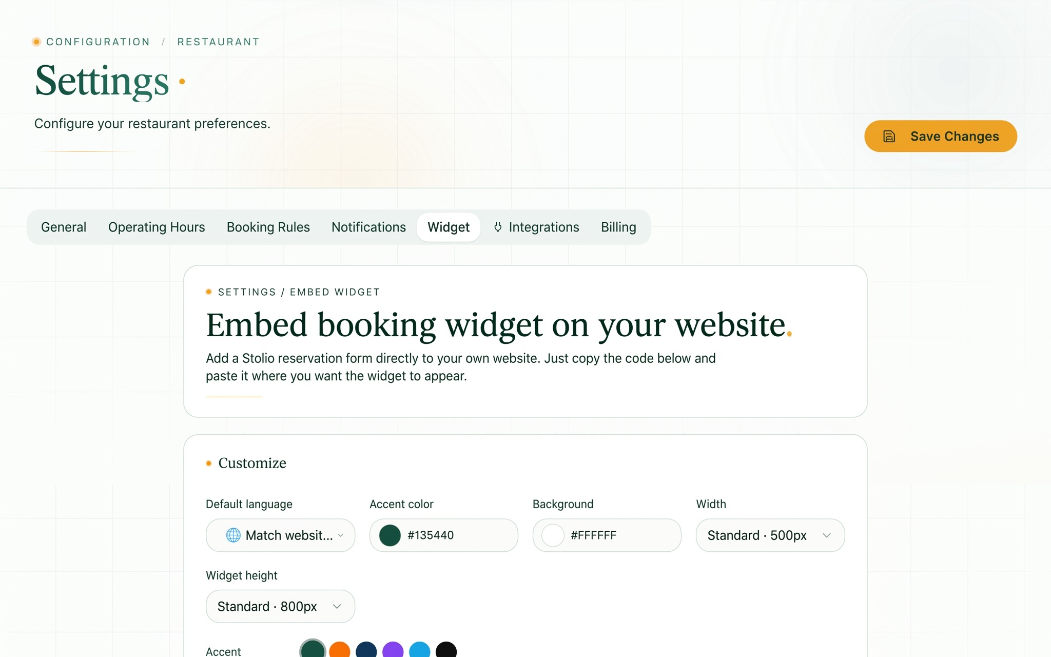 Dvojjazyčný rezervační widget